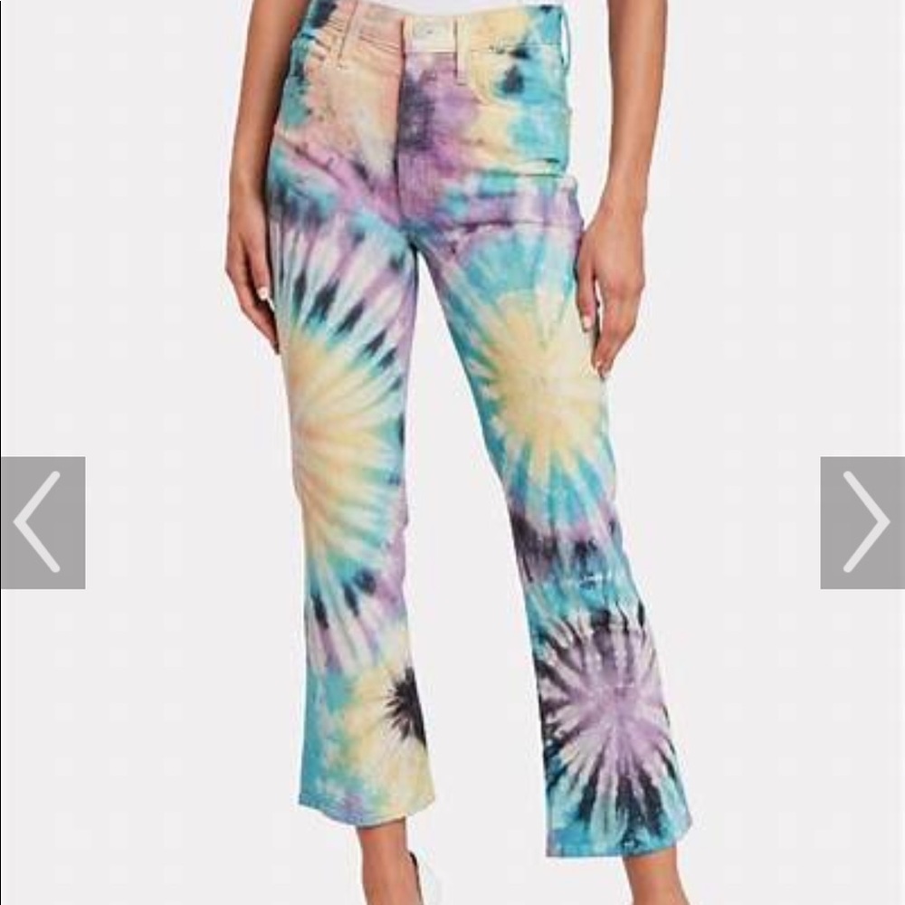 SOLD MOTHER Tripper Swirling Secrets Tie Dye Jeans